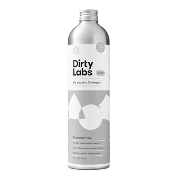 Dirty Labs | Scent Free | Bio Enzyme Liquid Laundry Detergent | 80 Loads (21.6 fl oz) | Hyper-Concen...