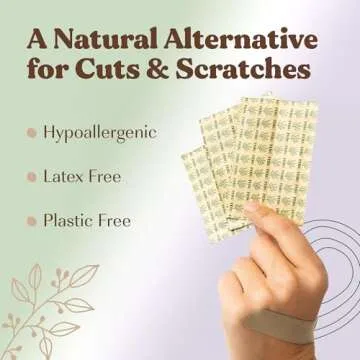 FEBU Organic Bamboo Fabric Bandages | PFAS Free | Flexible & Latex Free | Compostable | 200 Count Bulk Variety Pack