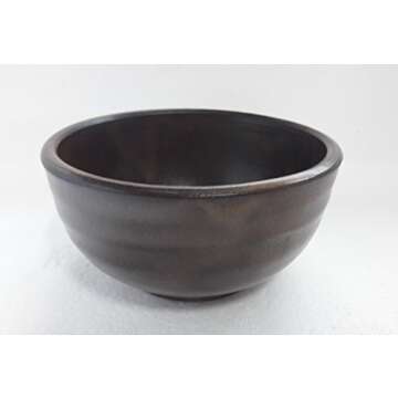 Set of 2 Korean Traditional Ceramic Bowls for Makgeolli Dongdongju(Korean Raw Rice Wine)