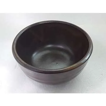 Set of 2 Korean Traditional Ceramic Bowls for Makgeolli Dongdongju(Korean Raw Rice Wine)