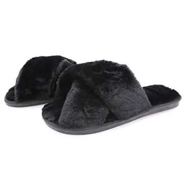 Ehoomely Women's Fuzzy Slippers - Soft & Stylish Comfort
