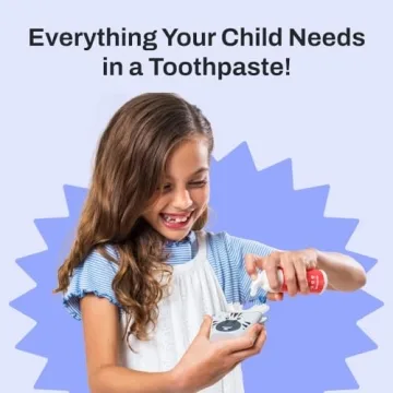 autobrush Kids Fluoride-Free Foaming Toothpaste Strawberry Flavor for Electric or U-Shaped Toothbrush, SLS-Free, Training Toothpaste, Anti-Cavity (3 Pack)