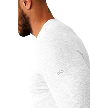 Alo Yoga Men's Micro Waffle Long Sleeve - Stylish & Comfortable
