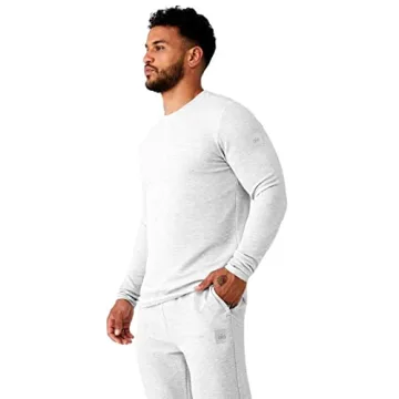 Alo Yoga Men's Micro Waffle Long Sleeve - Stylish & Comfortable