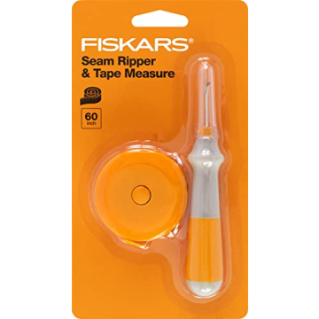 Fiskars Seam Ripper with Measuring Tape Set for Seamless Sewing