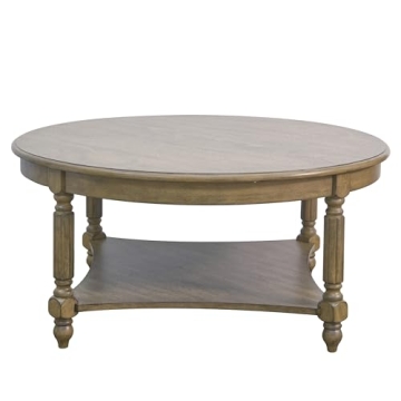 Galano Marcello Round Coffee Tables for Living Room Rustic Industrial Design Circle Table Furniture ...