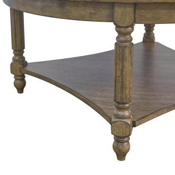 Galano Marcello Round Coffee Table with Storage and Style