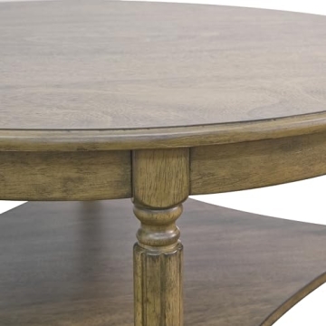 Galano Marcello Round Coffee Table with Storage and Style