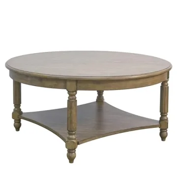 Galano Marcello Round Coffee Table with Storage and Style