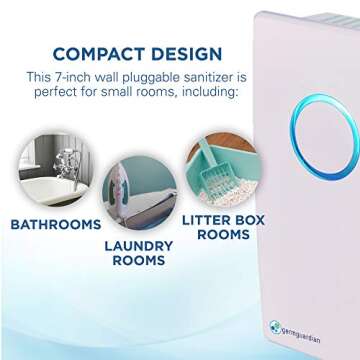 Germ Guardian GG1100W Pluggable Air Purifier with UV-C Light