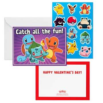 Hallmark Pokémon Valentine’s Day Cards for Kids - 24 Pack