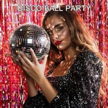 Alytimes Disco Ball -6-Inch Cool and Fun Silver Hanging Party Disco Ball –Big Party Decorations, Party Design (6 inch)
