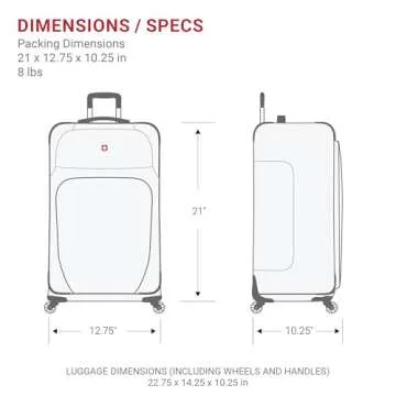 SwissGear Sion Expandable Carry-On Luggage in Blue