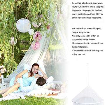 Bed Canopy with Lights,Mosquito Net Bed Canopy for Girls Canopy Bed Curtains Full Queen Size from Ce...