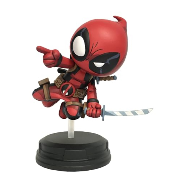 Exclusive Marvel Animated Deadpool Jumping Statue for Collectors