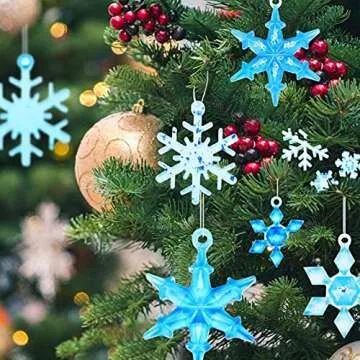 cdbz 3D Snowflake Resin Molds for Jewelry and Home Decor