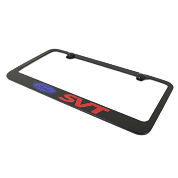 Stylish Black Fill License Plate Frame for Ford SVT
