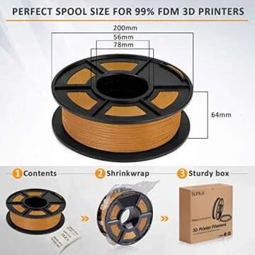 SUNLU PLA Plus Filament – 1KG Premium Quality 3D Printing