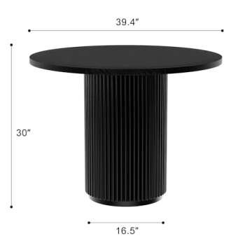 Round Dining Table Modern Wood Kitchen Table for Dining Room Leisure Coffee Table