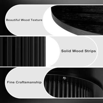 Round Dining Table Modern Wood Kitchen Table for Dining Room Leisure Coffee Table