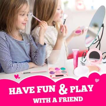 ULOveme Kids Washable Makeup Kit - Safe Fun for Girls