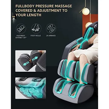 CareTech Full Body Massage Chair with Bluetooth & Heat