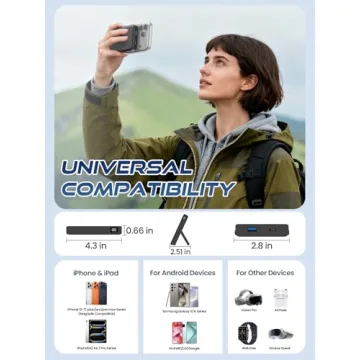 Versatile MagSafe Charger with Foldable Stand and Fast Charging