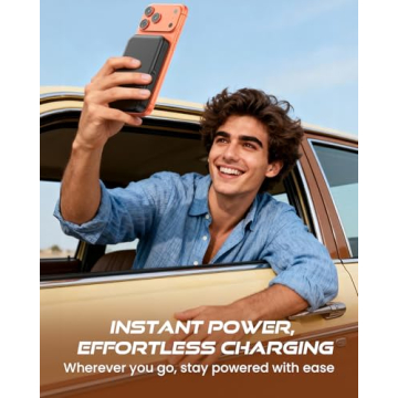 Versatile MagSafe Charger with Foldable Stand and Fast Charging