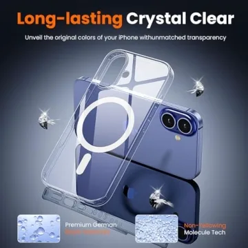 Toushion 3 in 1 MagSafe Clear Case for iPhone 16 Plus