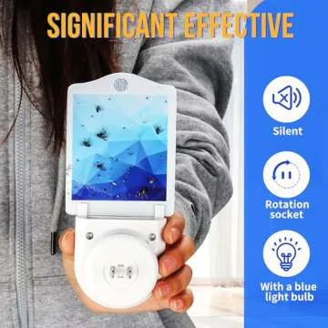 Flying Insect Trap with Blue Light for Indoor Use