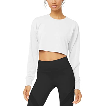 Bestisun Cropped Long Sleeve Tops for Women - Stylish Activewear