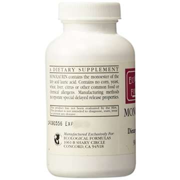 Ecological Formulas Monolaurin 600mg 90 Capsules