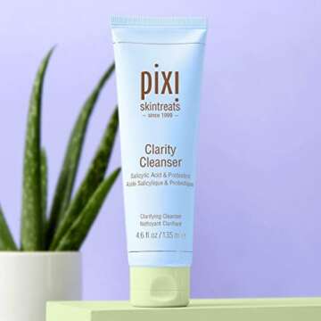 Pixi Beauty Clarity Cleanser | Gentle Facial Cleanser for All Skin Types | 4.6 Fl Oz