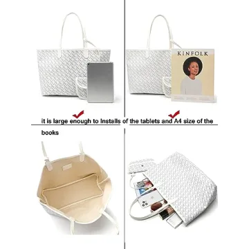 Stylish Women's Puffer Tote Handbags 3-piece Set in Green