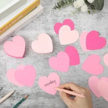 150 Pcs Heart Index Cards - Cute and Functional Note Cards