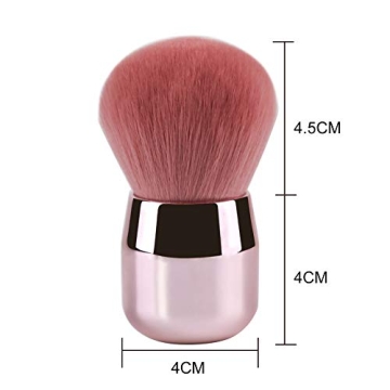 Foundation Brush,Daubigny Large Pink Powder Brush Flat Arched Premium Durable Kabuki Makeup Brush Perfect For Blending Liquid,Cream and Flawless Powder,Buffing, Blending,Concealer …