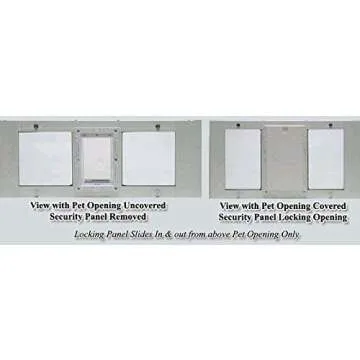 Ideal Pet Aluminum Sash Window Pet Door for Small Pets