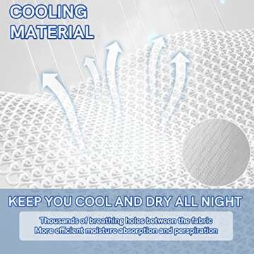 YnM Cooling Weighted Blanket, Handmade Chunky Yarn Knitted Design, Temperature Regulating and Breathable, Machine Washable Throw for Sleep or Home Decor (White, 80x87 Inch, 25lbs)