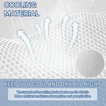 YnM Cooling Weighted Blanket, Handmade Chunky Yarn Knitted Design, Temperature Regulating and Breathable, Machine Washable Throw for Sleep or Home Decor (White, 80x87 Inch, 25lbs)