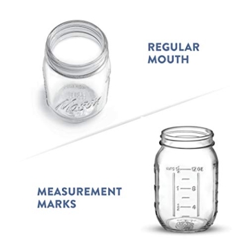 Paksh Novelty Mason Jars 16 oz - 6-Pack Airtight Containers