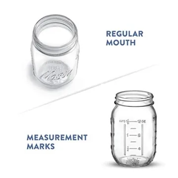 Paksh Novelty Mason Jars 16 oz - 6-Pack Airtight Containers