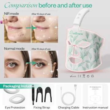 LuxRenew Red Light Therapy Mask for All Skin Types