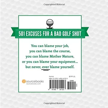 501 Funny Golf Shot Excuses Book Golfer Gag Gift