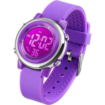 Waterproof Kids Digital Sports Watch with Alarm