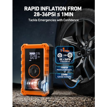 AstroAI S8 Portable Jump Starter & Tire Inflator