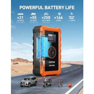 AstroAI S8 Portable Jump Starter & Tire Inflator