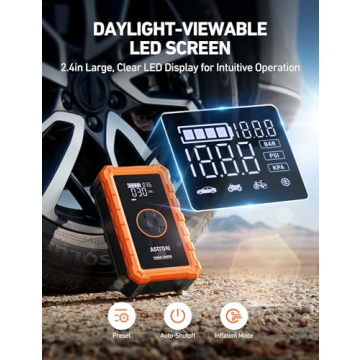 AstroAI S8 Portable Jump Starter & Tire Inflator