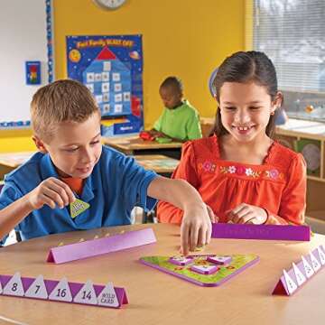 Learning Resources tri-FACTa Multiplication & Division Game, Homeschool, Math Game, 2-4 Players, 104 Piece Set, Ages 8+