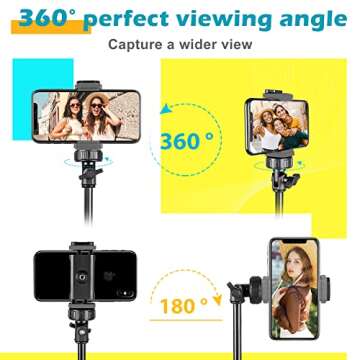 Torjim 67" Phone Tripod - Versatile & Portable for All