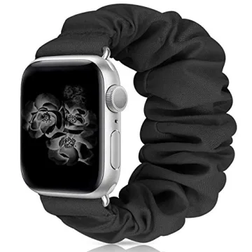 MEULOT Scrunchie Watch Bands for Women - Soft Elastic Replacement for Apple Watch